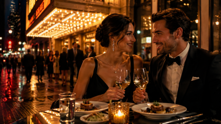 Dinner and entertainment date night auction basket idea for silent auctions