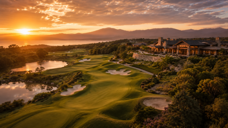 Luxury golf resort destination featured in a silent auction travel package